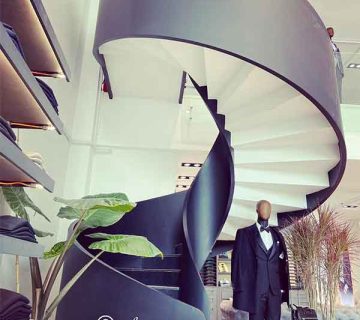 اجرای پله پیچ اکسپوز در فرمانیه