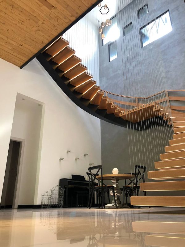 پله گرد تک محور باکس کنسولی یک طرفه - تصویر 3