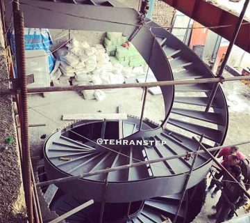 طراحی و اجرای پله در نمایندگی شاتل جهانشهر