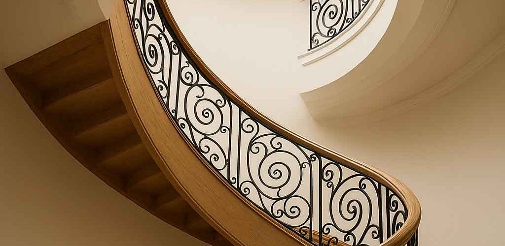 برش دایره ای سقف برای پله پیچ